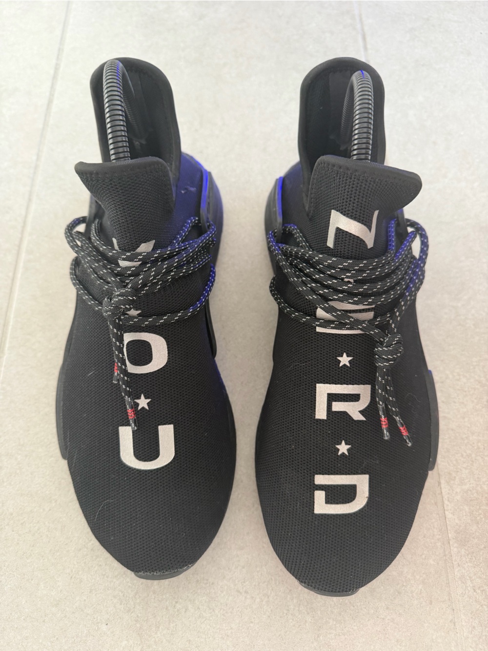 adidas Pharrell NMD Human Race Black with Purple Accents